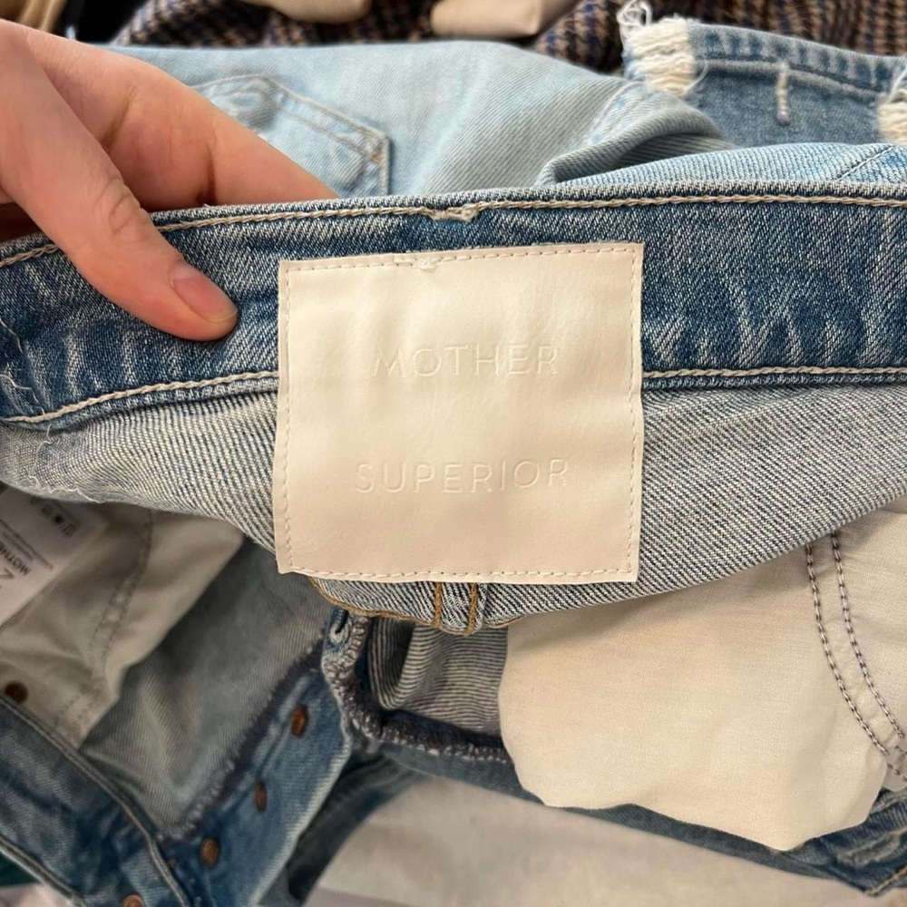 Mother Superior The Tomcat Distressed Straight Leg Jeans in The Confession - Picture 7 of 7